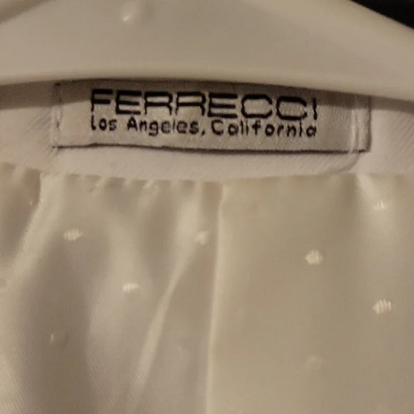 Ferrecci White Tuxedo with Black Trim - Picture 4 of 4